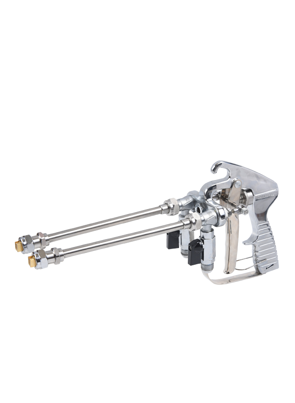 Duo-component externum mixtionis imbre gun